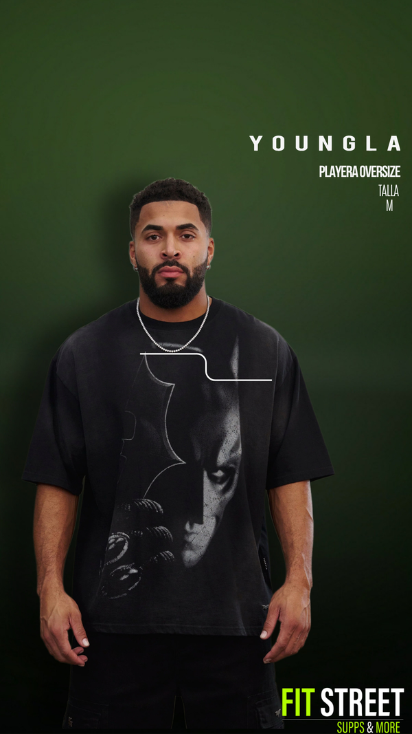 4254 BATMAN SHADOW TEES BLACK MEDIUM