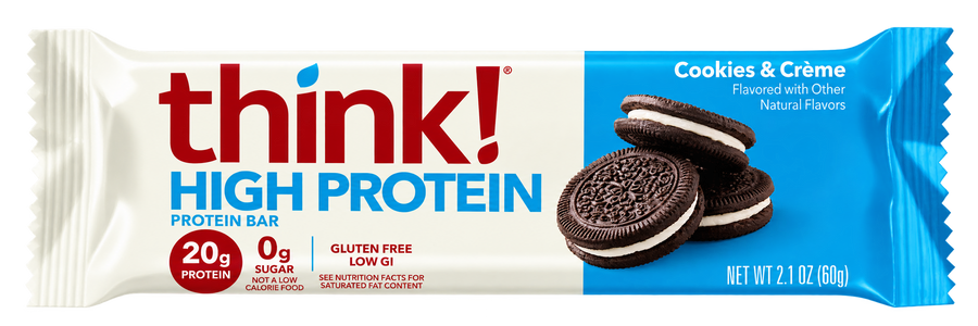 THINK! HIGH PROTEIN BAR 20GR COOKIES & CREAM 60G 1