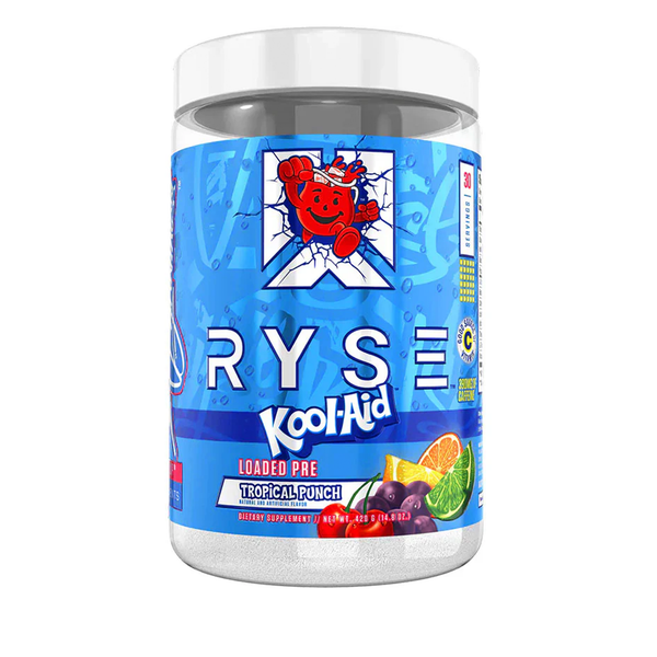 PRE RYSE LOADED KOOL AID TROPICAL PUNCH 30 SERV 1