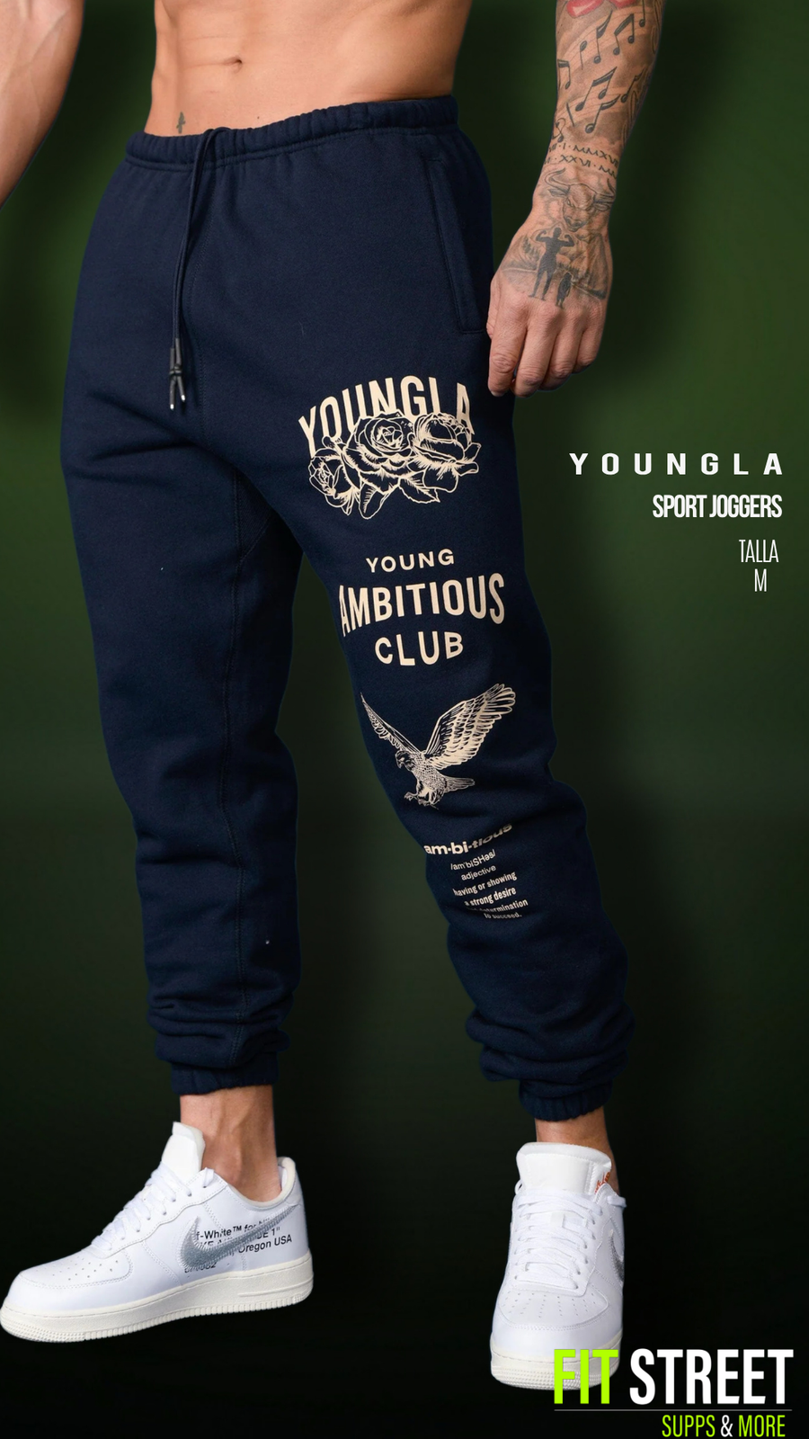 233 THE INMORTAL JOGGERS NAVY BLUE MEDIUM