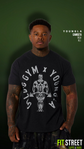 4206 GOLDS GYM HEATHER TEES BLACK MEDIUM
