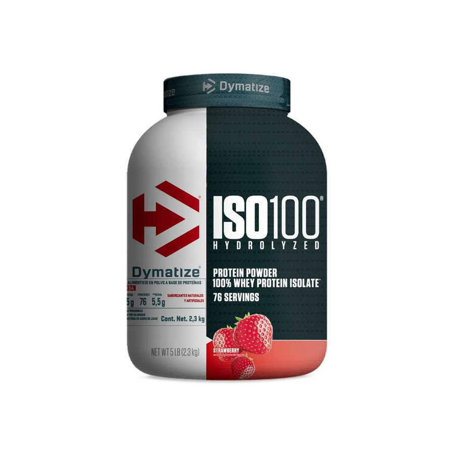DYMATIZE ISO 100 HYDROLYZED PROTEIN STRAWBERRY 5 LBS 1