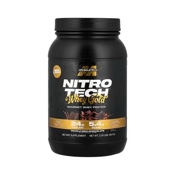 MUSCLETECH NITRO TECH WHEY GOLD PROTEIN DOUBLE RICH CHOCOLATE 5 LBS 1