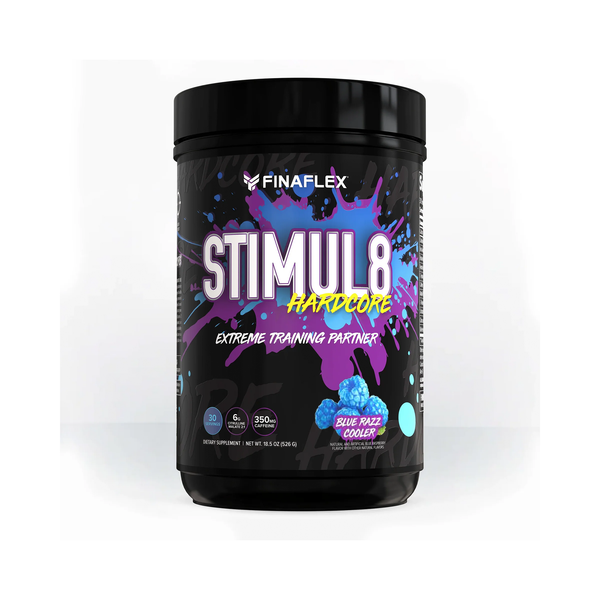 PRE FINAFLEX STIMUL8 HARDCORE EX BLUE RAZZ COOLER 30 SERV 1