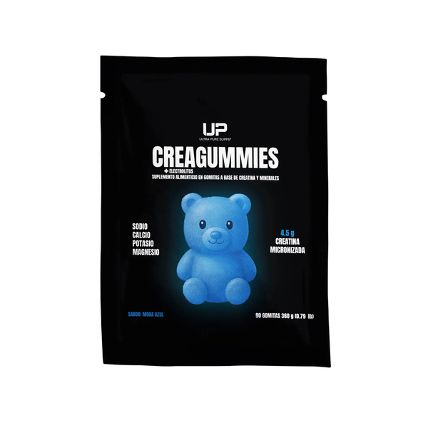 UP CREATINA CREAGUMMIES ELECTROLITOS MORA AZUL 90 GOMITAS 1